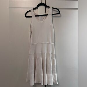 Milly Ivory Textured Midi Dress